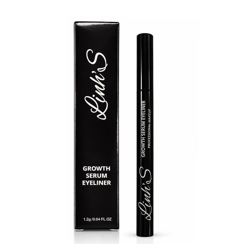 Linh’s Growth Serum Eyeliner – 2-in-1 Lash Growth Eyeliner Pen, Waterproof Smudge-Proof, Ultra-Fine Tip, Bold Black Professional Makeup - Image 2