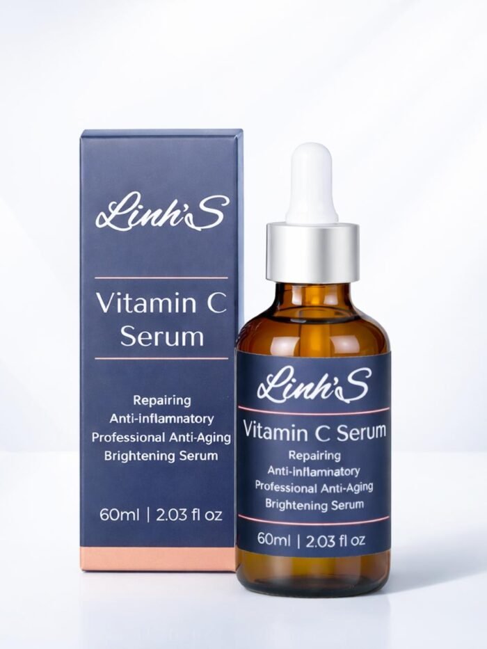 LINH’S Vitamin C Serum for Face – Brightening & Anti Aging Facial Serum, Helps Improve Dark Spots, Fine Lines & Uneven Skin Tone, Gentle Repairing Skin Care, 60ml / 2.03 fl oz